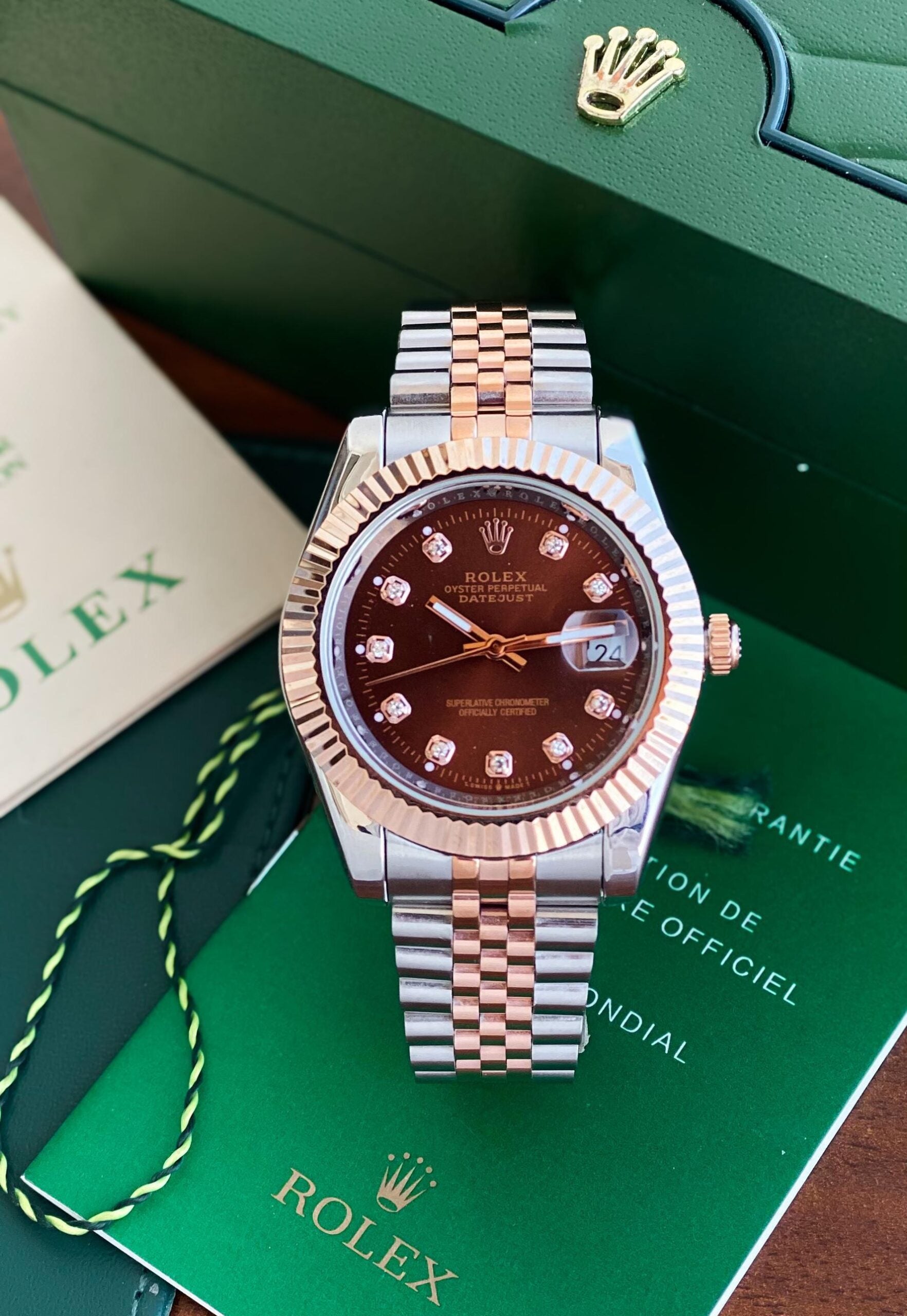 Rolex Oyster Perpetual Datejust Brown Dial