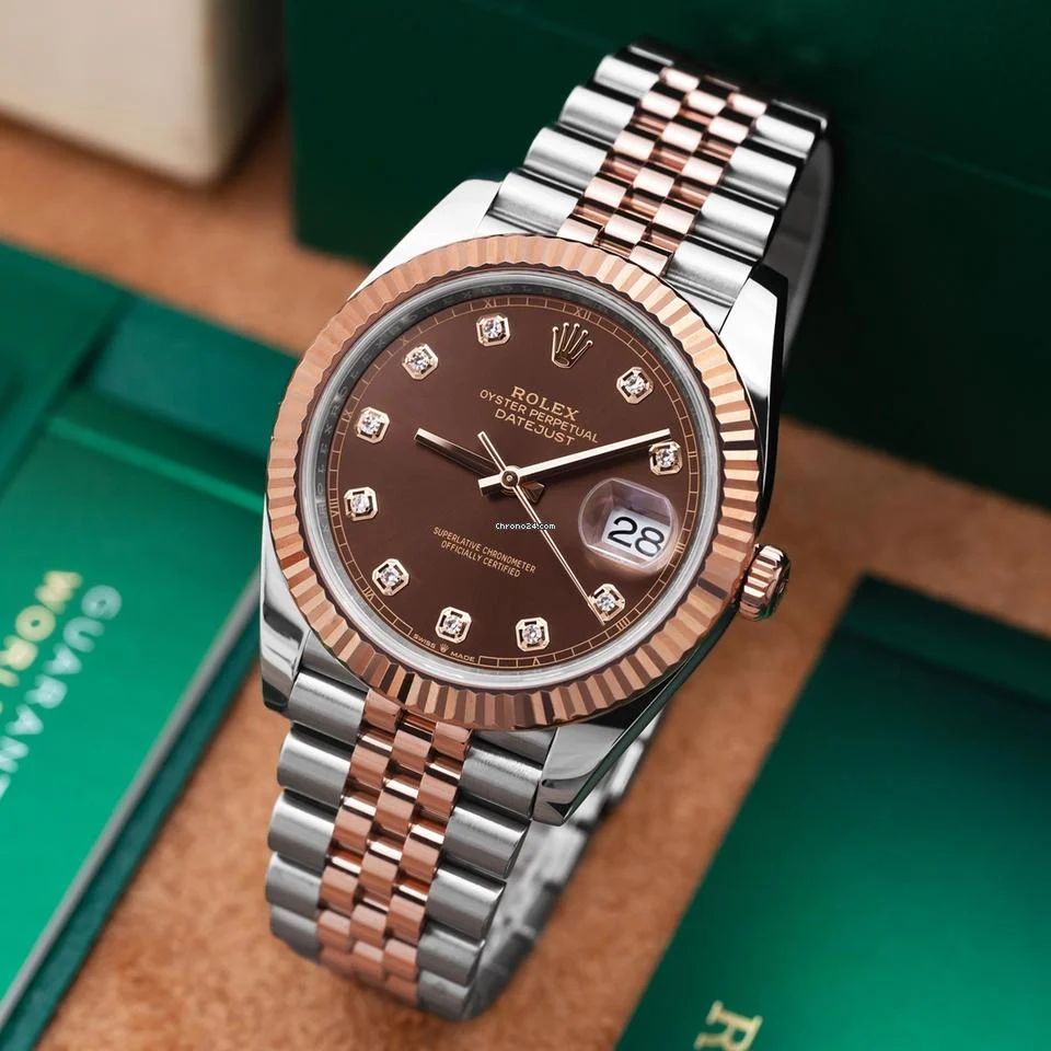 Rolex Oyster Perpetual Datejust Brown Dial