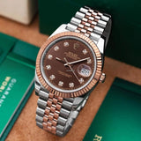 Rolex Oyster Perpetual Datejust Brown Dial