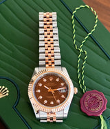 Rolex Oyster Perpetual Datejust Brown Dial
