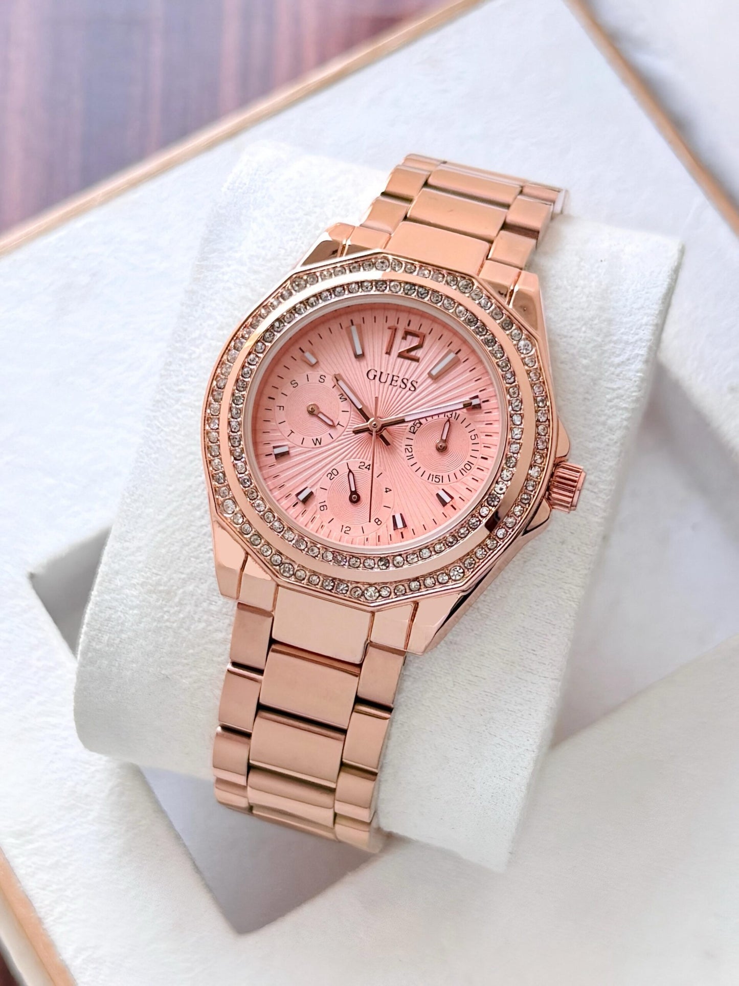 Guess Bryant Blush Pink Dial