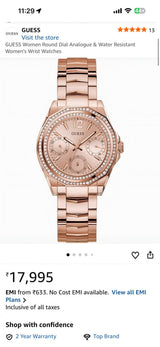 Guess Bryant Blush Pink Dial