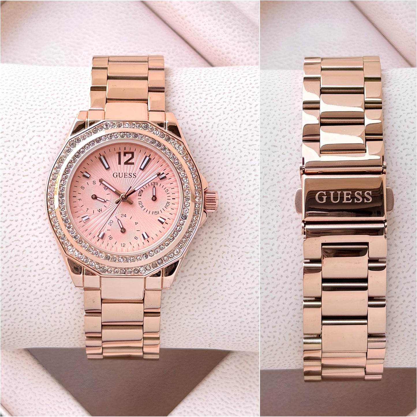 Guess Bryant Blush Pink Dial