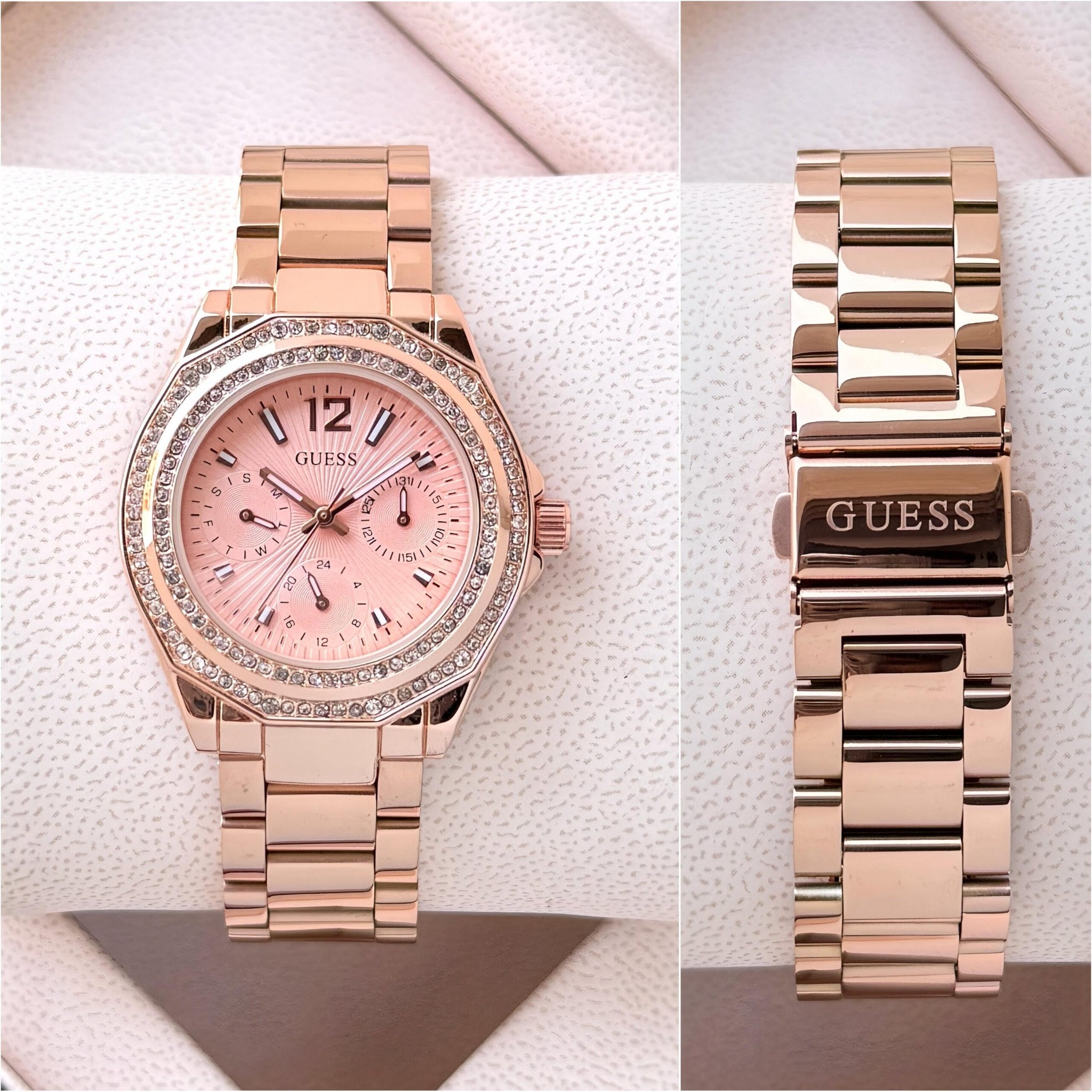 Guess Bryant Blush Pink Dial