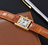 Cartier Tank White Textured Dial