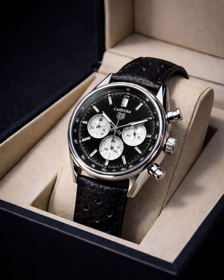 Tag Heuer Carrera Black &amp; White Chronograph