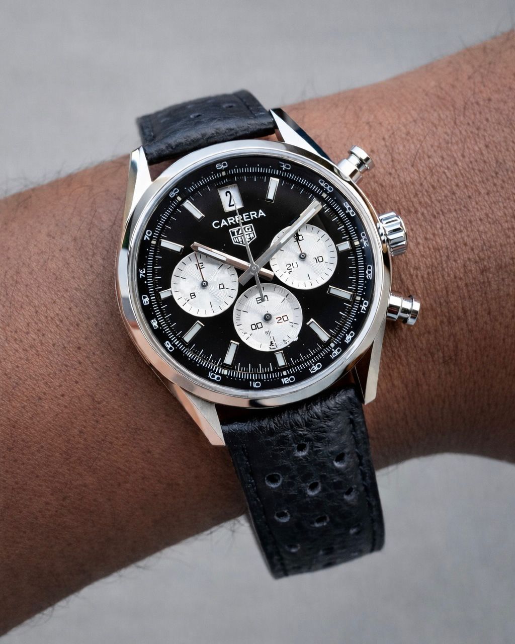 Tag Heuer Carrera Black &amp; White Chronograph