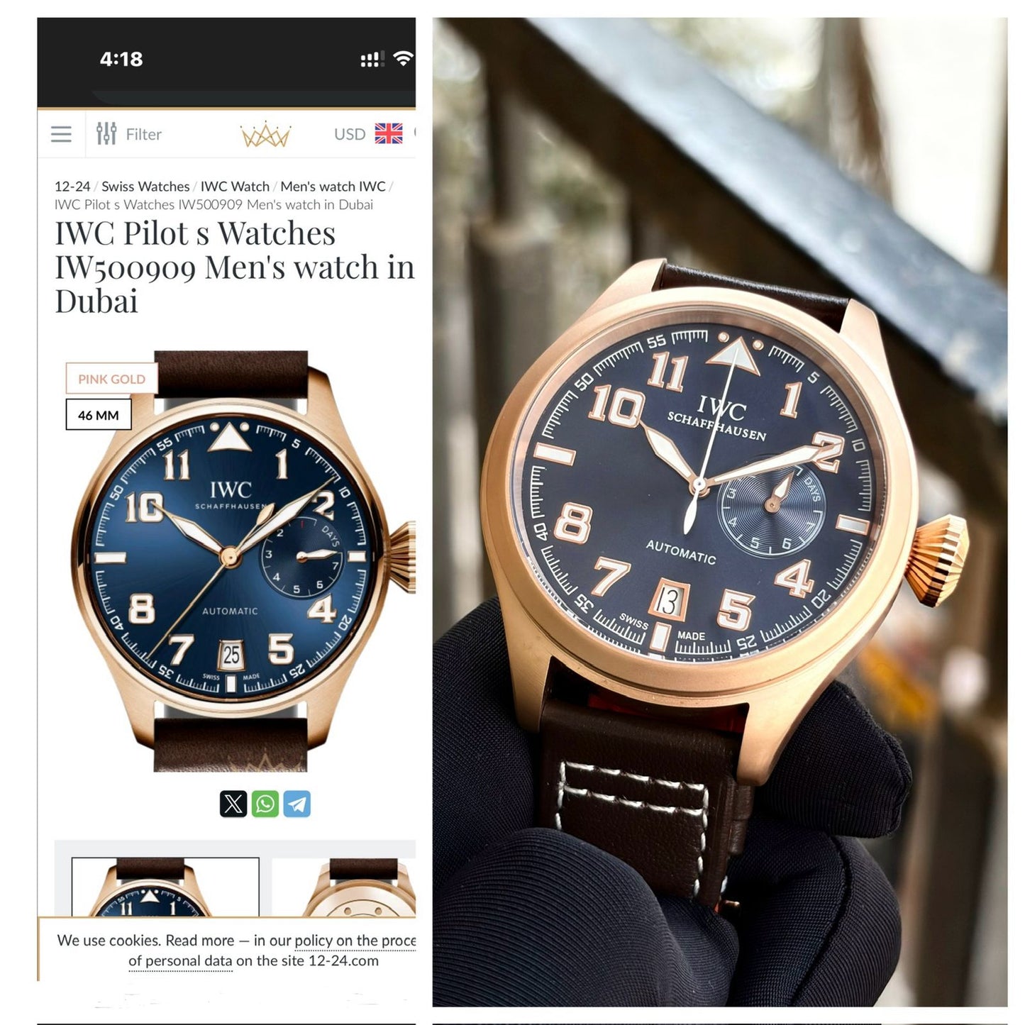 IWC Big Pilot Blue Automatic