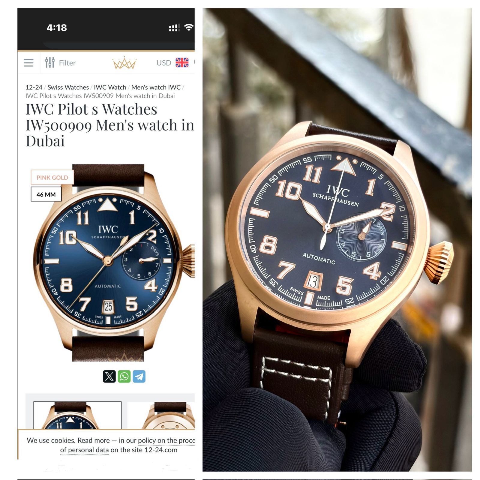 IWC Big Pilot Blue Automatic