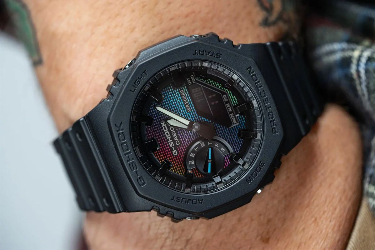 G Shock GA-2100RW-1A Rainbow Edition