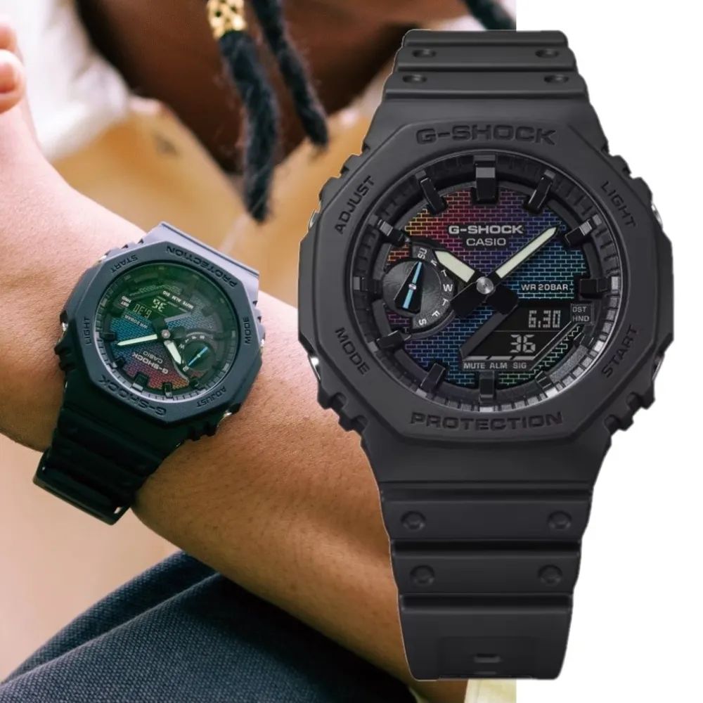 G Shock GA-2100RW-1A Rainbow Edition