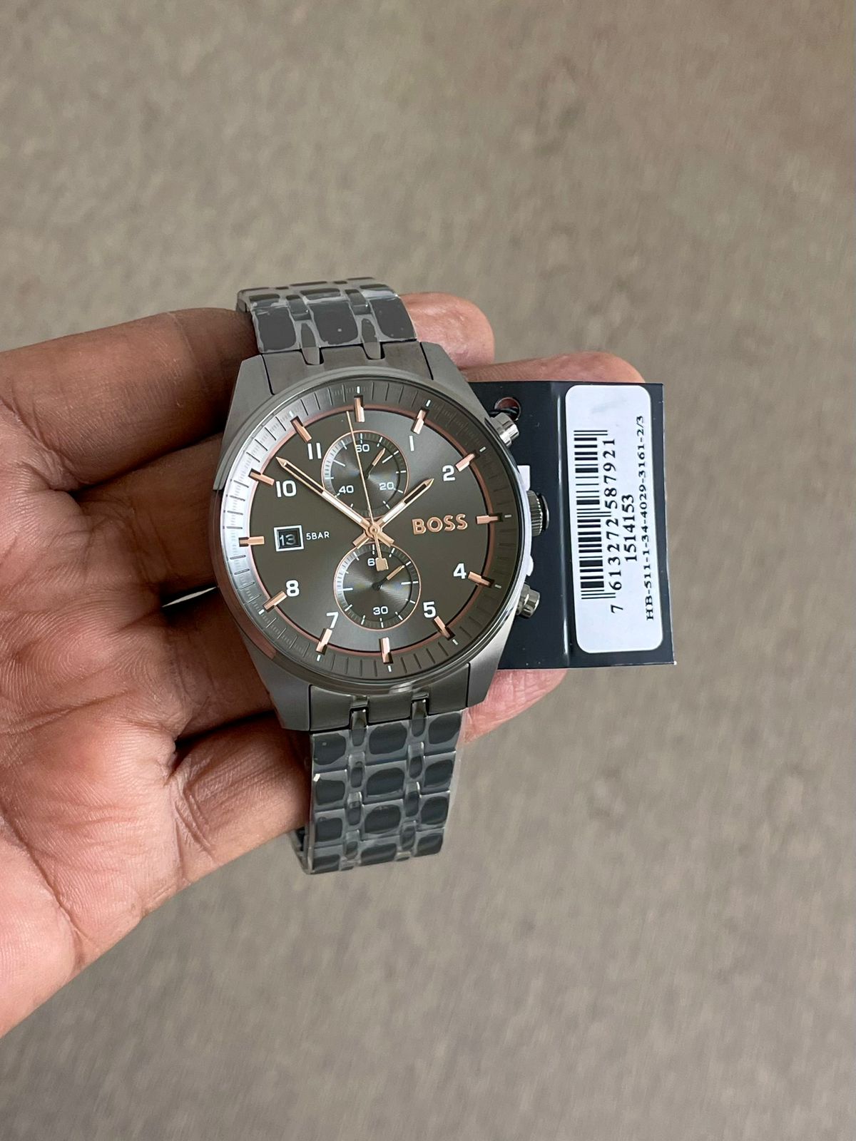Boss Centre Court Black Dial