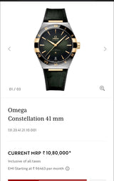 Omega Co-Axial Master Green Chronometer
