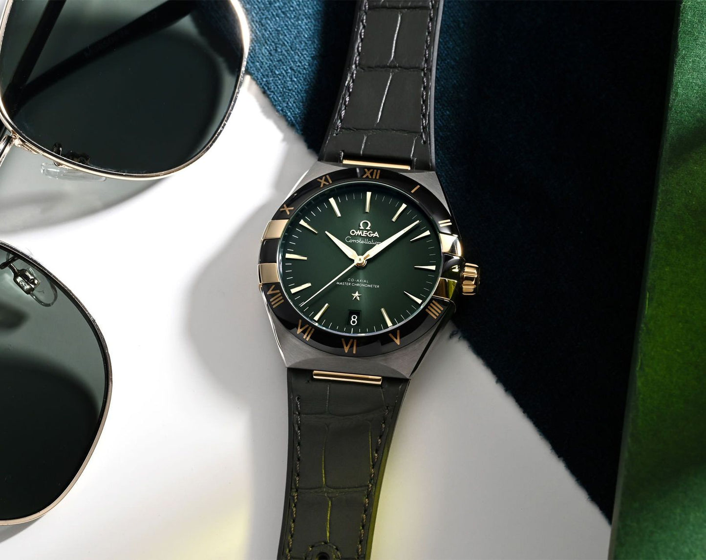 Omega Co-Axial Master Green Chronometer
