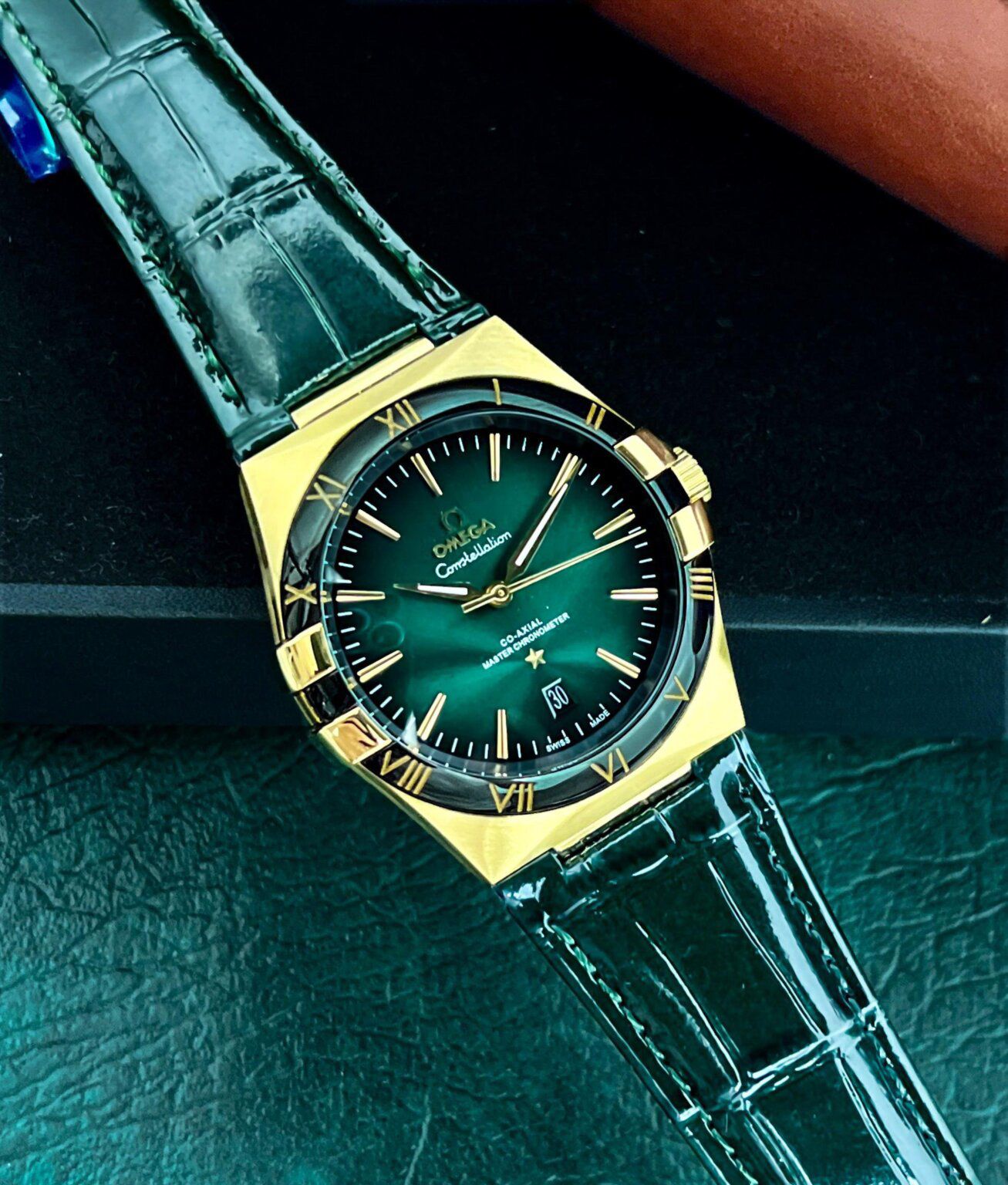 Omega Co-Axial Master Green Chronometer