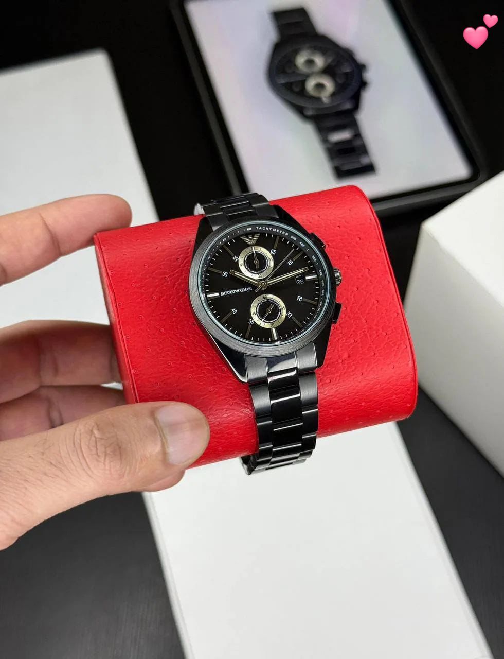 Emporio Armani Jet Black Chronograph