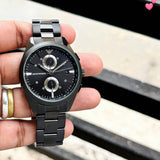 Emporio Armani Jet Black Chronograph