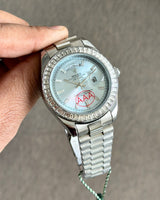 Rolex Day-Date Platinum Diamond Blue Dial