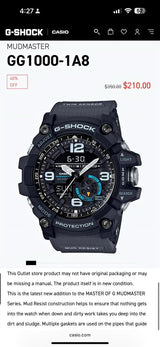 G Shock MudMaster GG1000-1A8