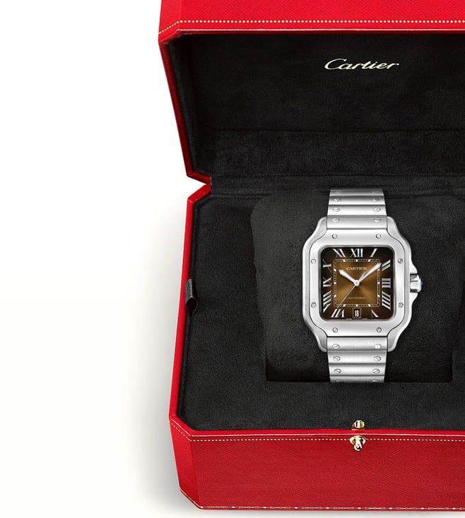 Cartier De Santos Brown Dial