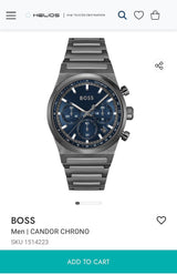 Boss Centre Court Blue Quartz For Men