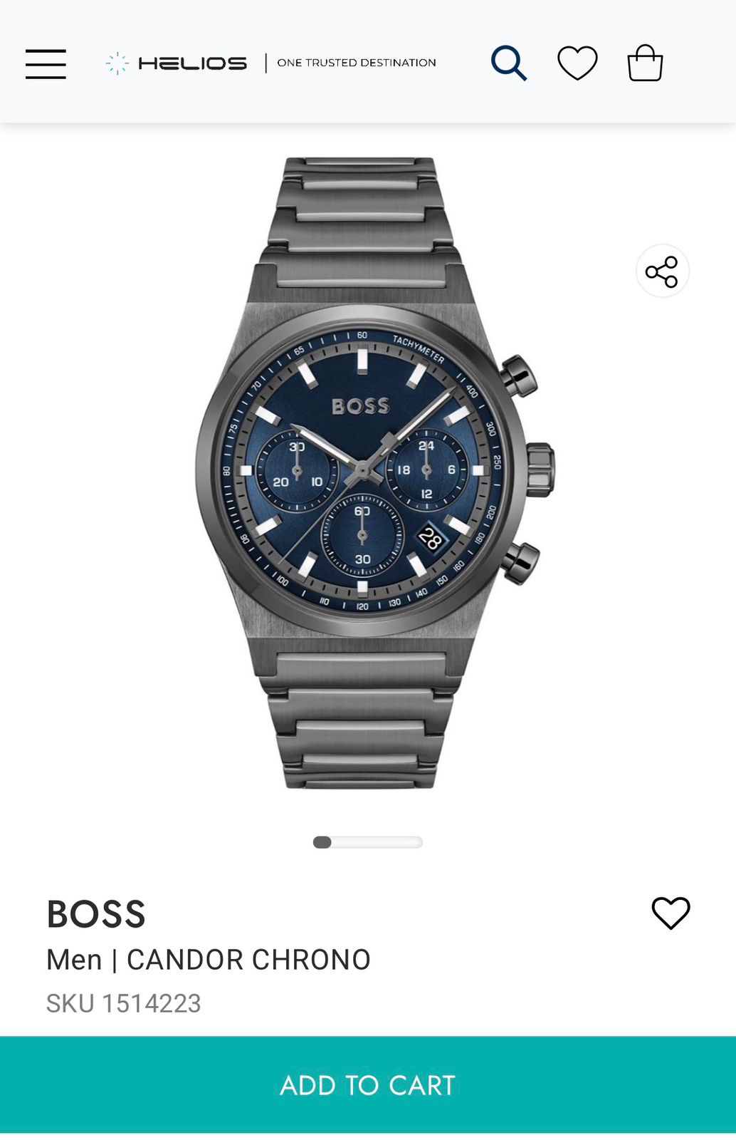 Boss Centre Court Blue Quartz For Men