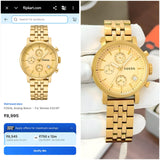 Fossil Boyfriend Chronograph Gold Edition