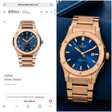 Hublot Classic Fusion Blue Rose Gold