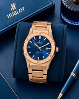 Hublot Classic Fusion Blue Rose Gold
