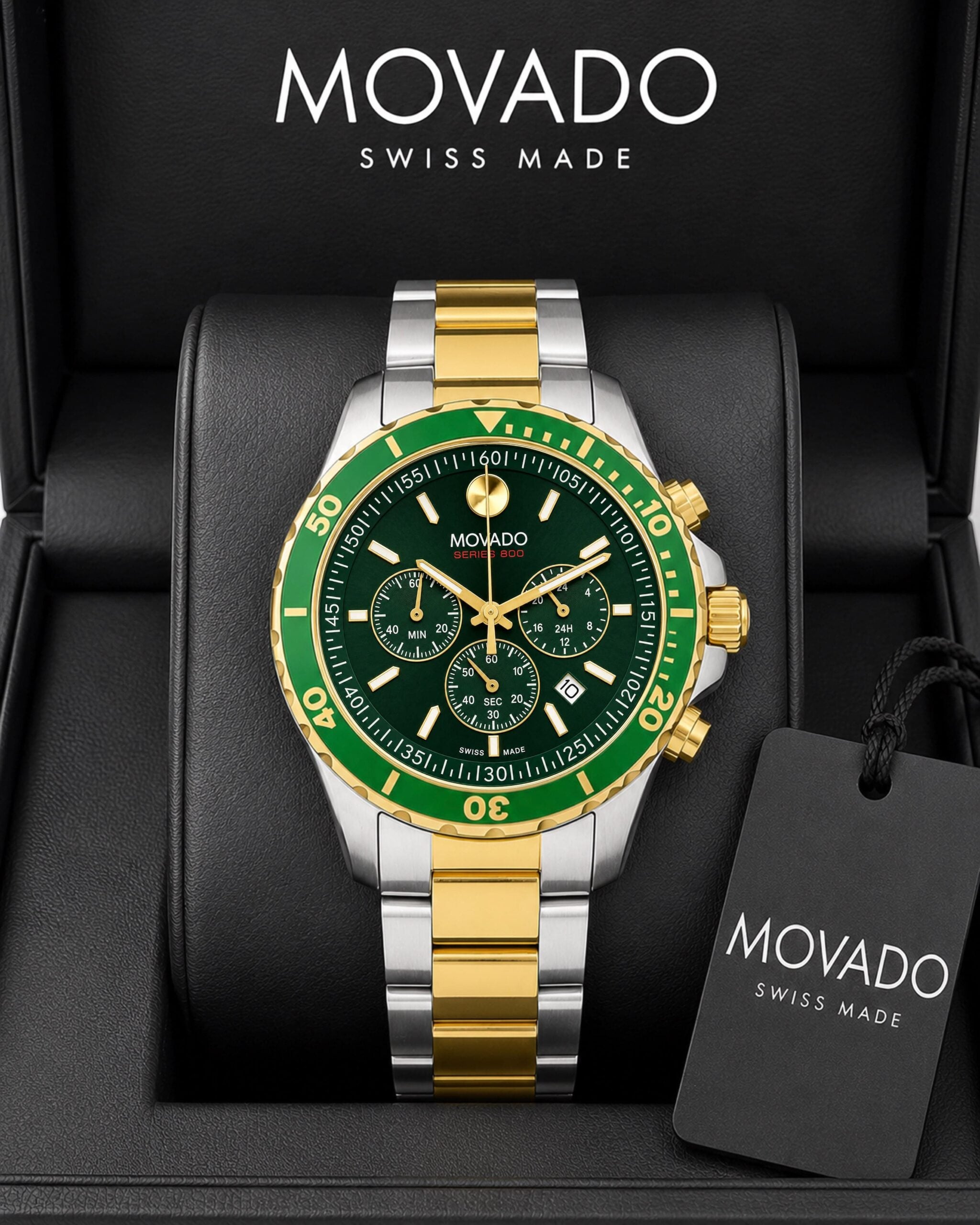 Movado Series 800 Chronograph Green Edition
