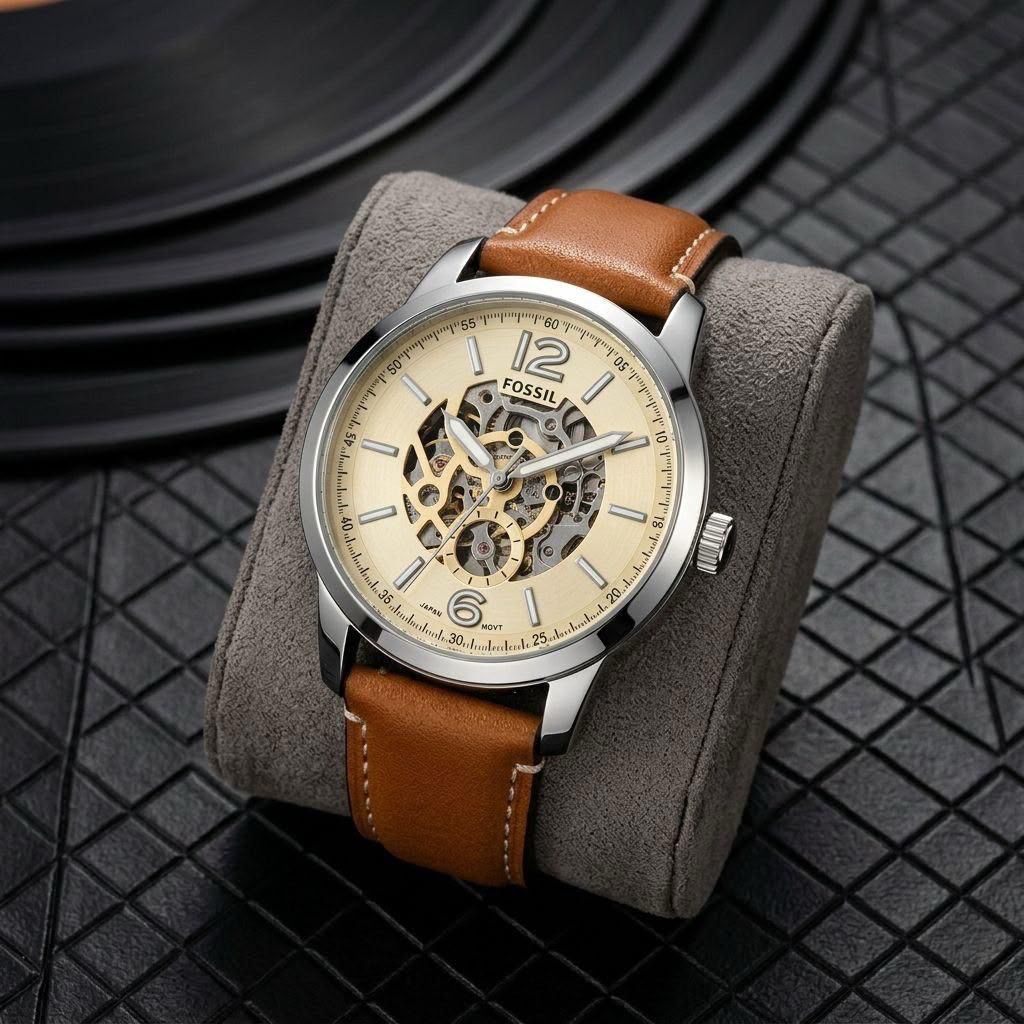 Fossil Skeleton Automatic Silver Edition