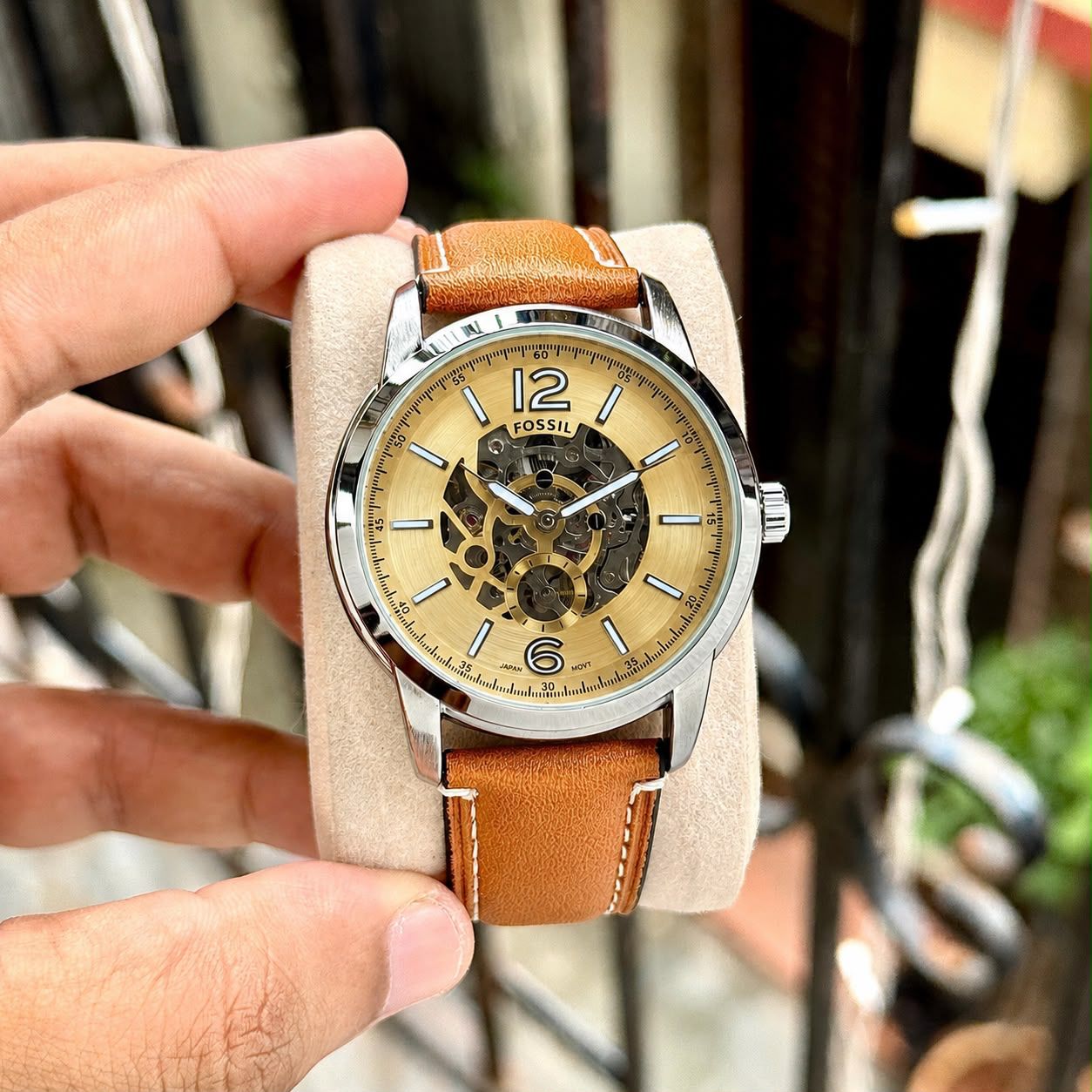 Fossil Skeleton Automatic Silver Edition