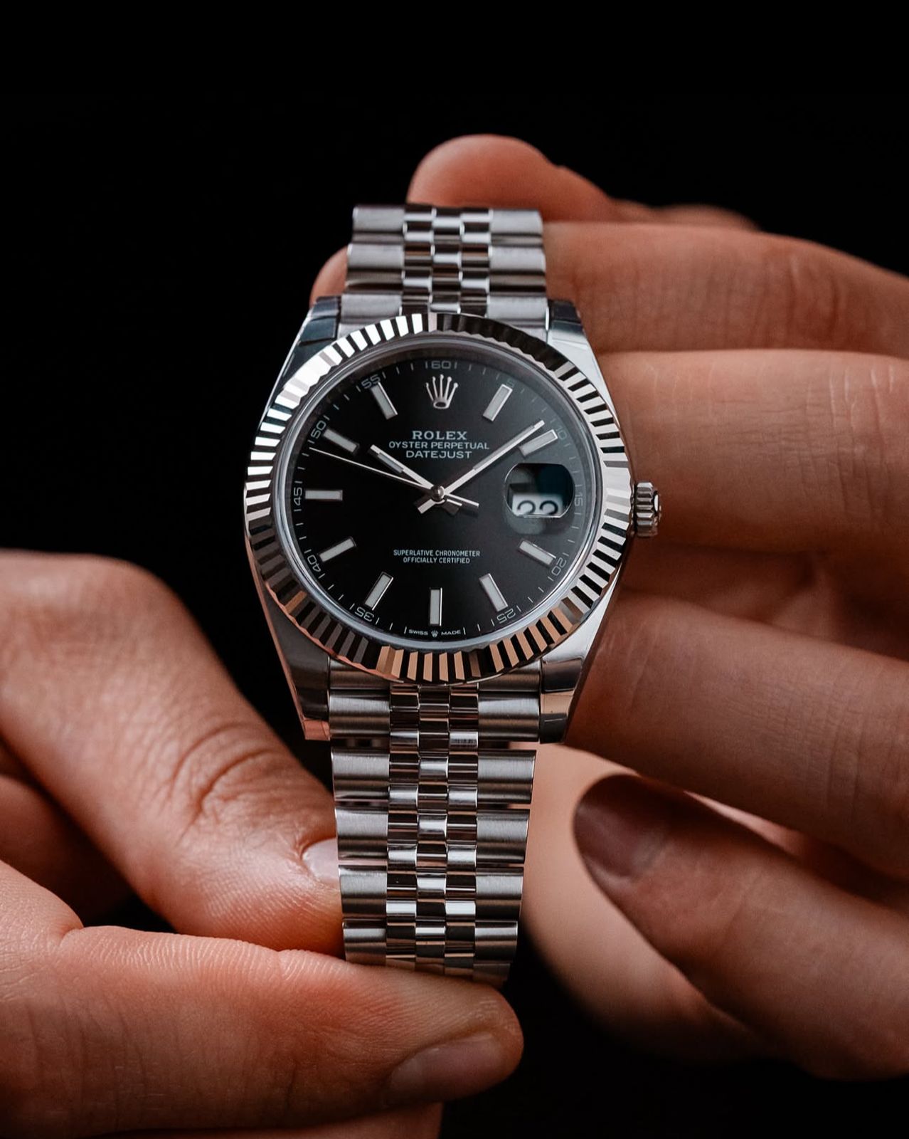 Rolex Oyster Perpetual Black Dial Datejust