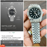 Rolex Oyster Perpetual Black Dial Datejust