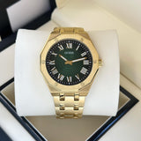 Guess Asset Green Dial Gold