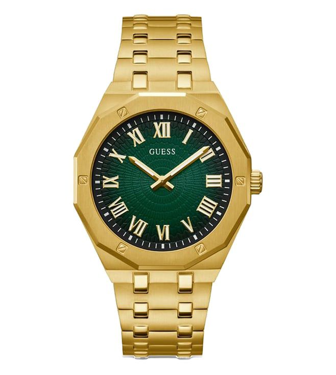 Guess Asset Green Dial Gold