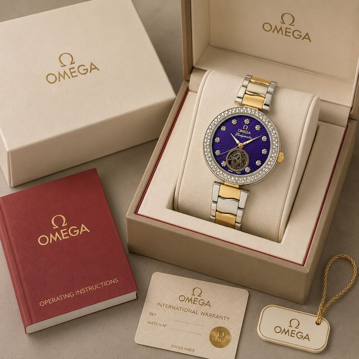 Omega Ladymatic Royal Purple Edition