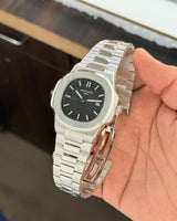 Patek Philippe Nautilus Black Dial Silver Edition
