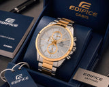 Edifice Casio Chronograph White Dial ⌚