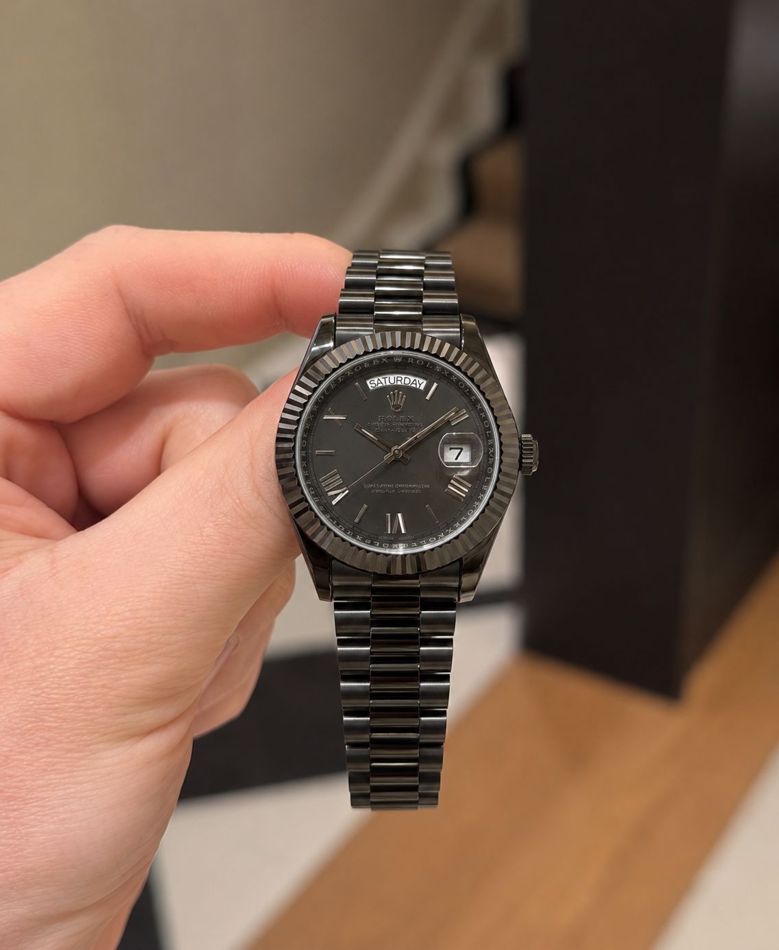 Rolex Oyster Perpetual Black Automatic Datejust