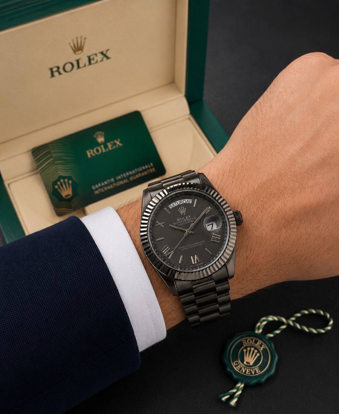 Rolex Oyster Perpetual Black Automatic Datejust