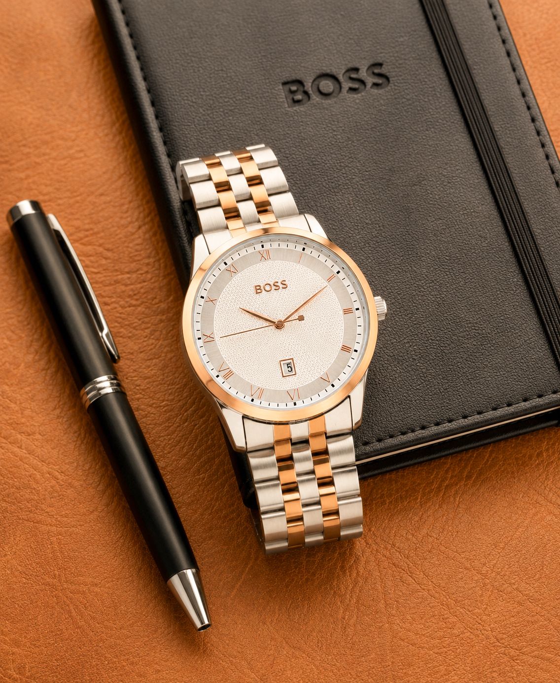 Hugo Boss Premium Chronograph White Dial