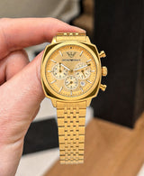 Emporio Armani Steel Classics Golden Dial