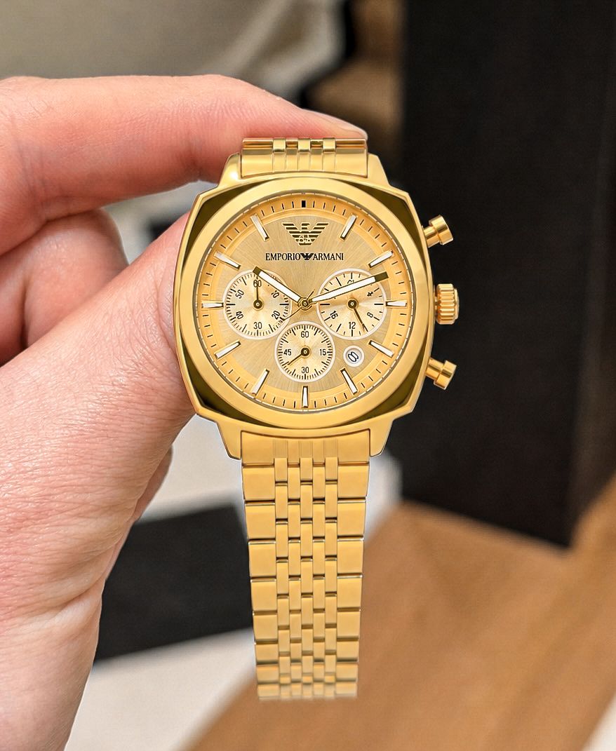 Emporio Armani Steel Classics Golden Dial
