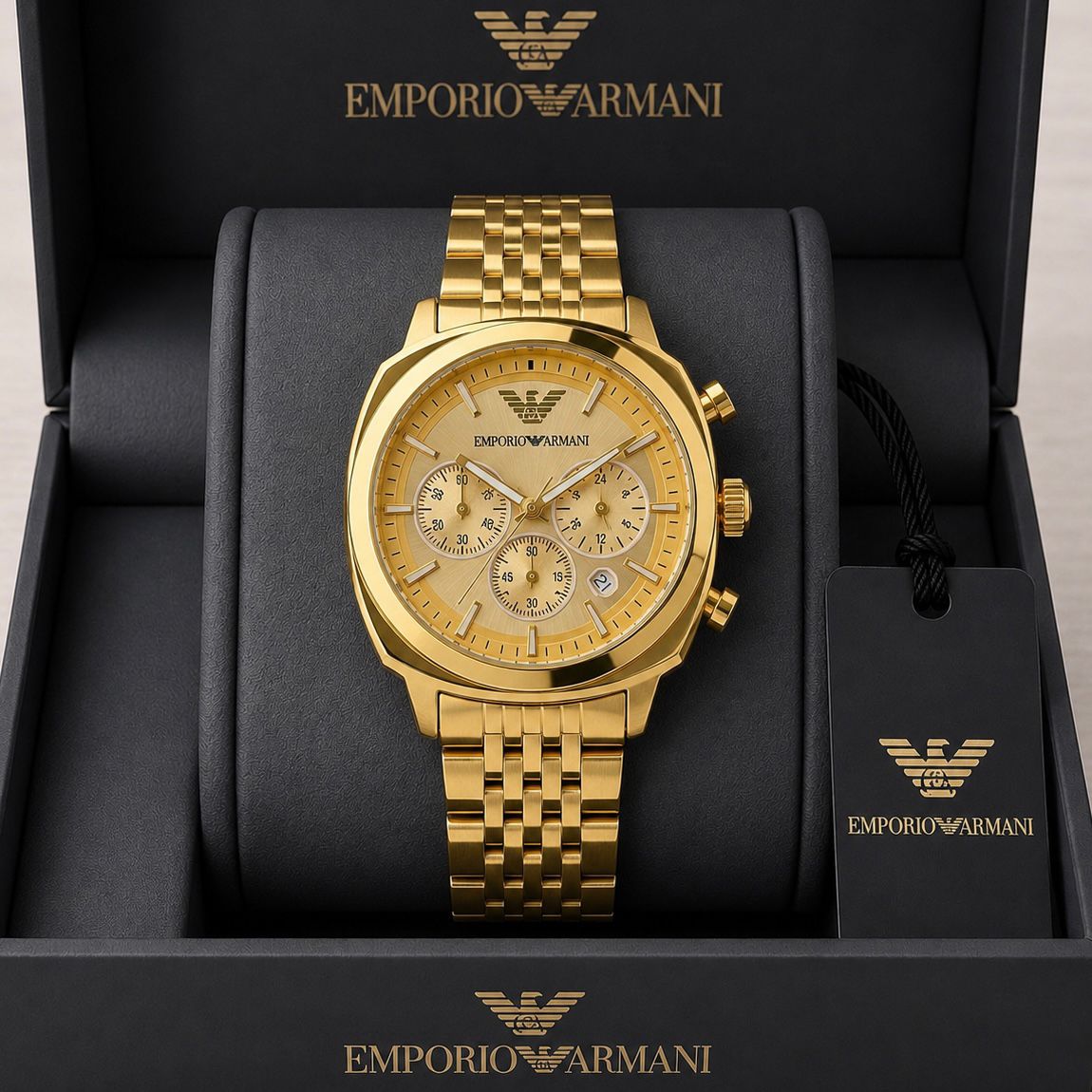 Emporio Armani Steel Classics Golden Dial