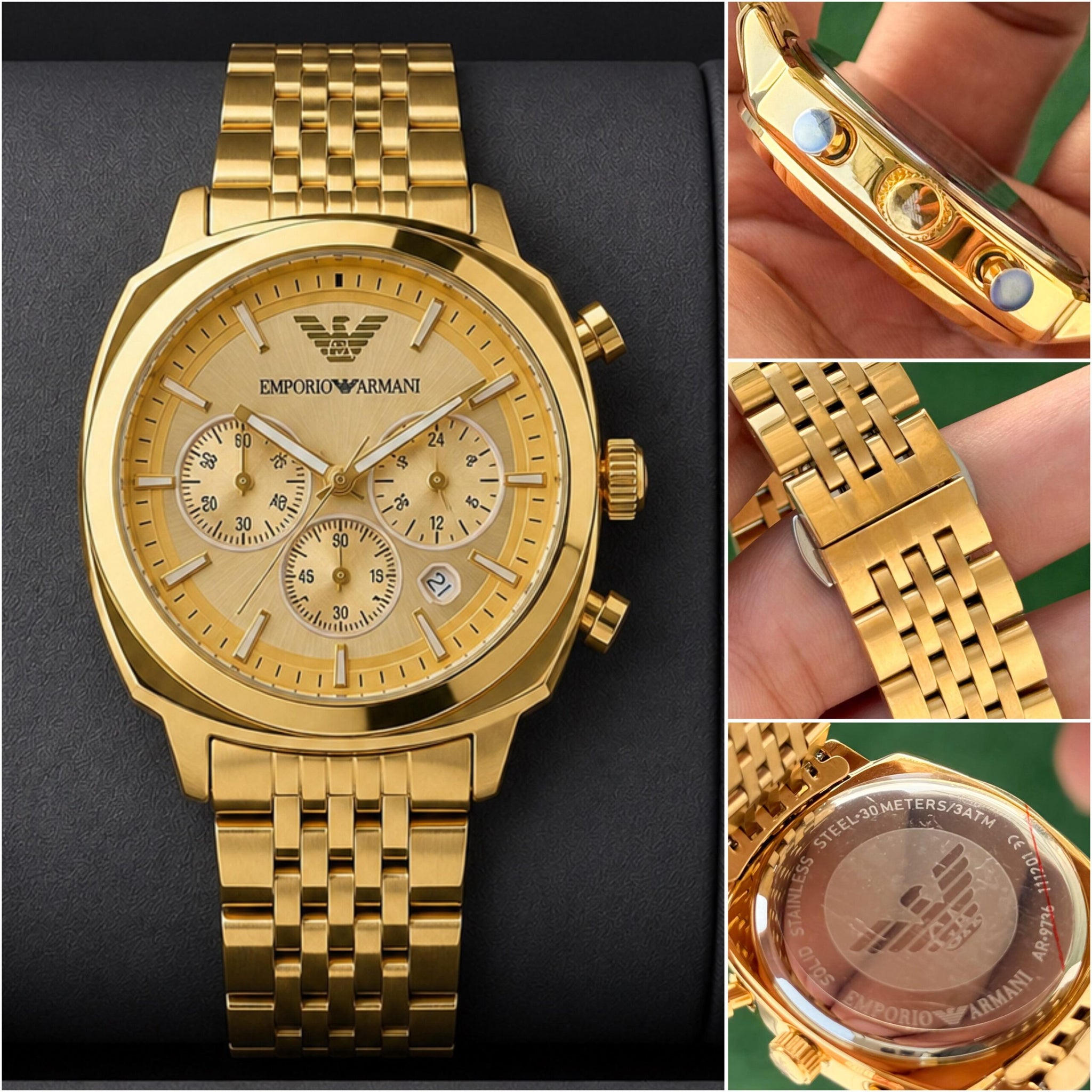 Emporio Armani Steel Classics Golden Dial