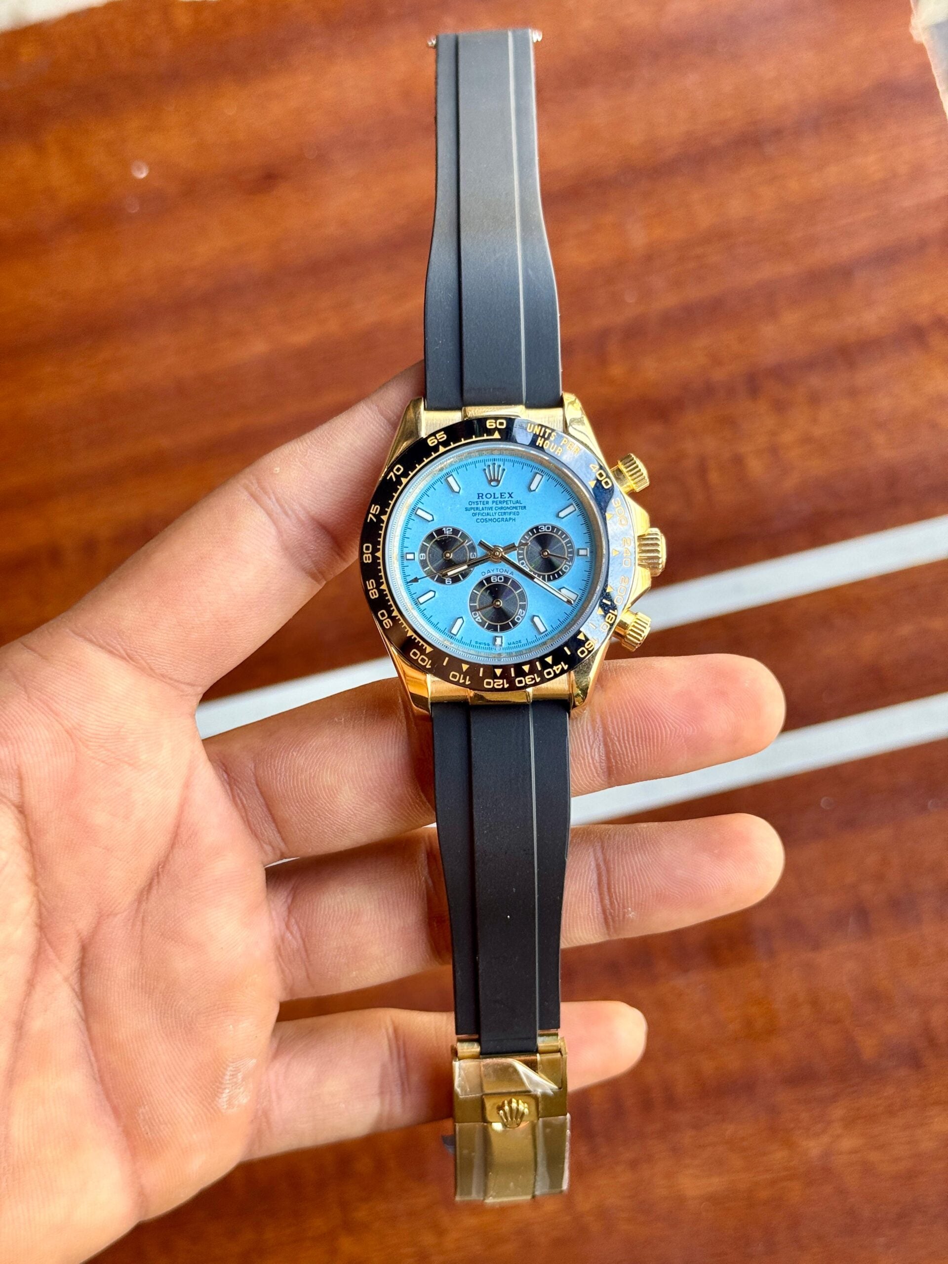 Rolex Daytona Semi Eta Blue Dial
