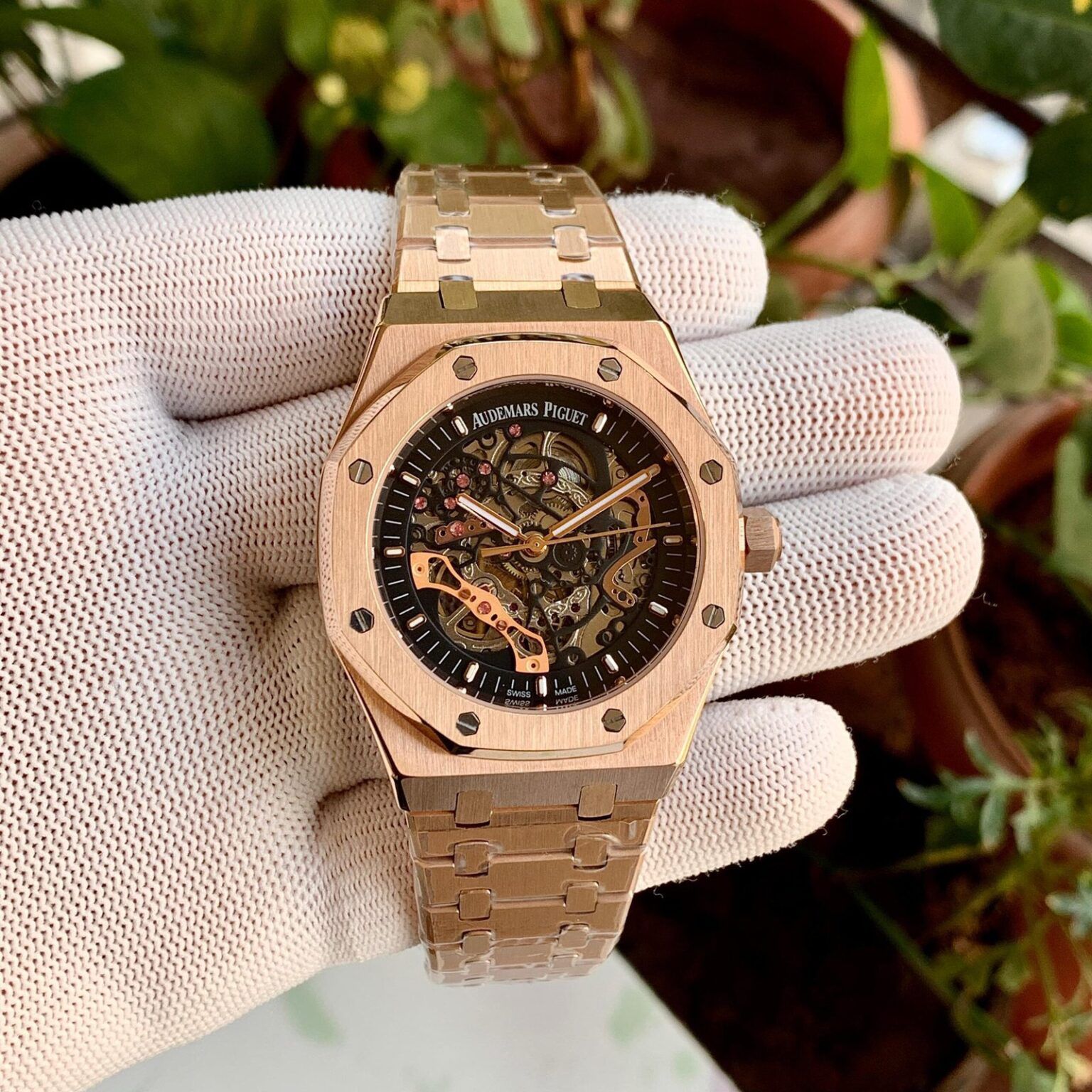 Audemars Piguet Royal Oak Rose Gold Black Dial