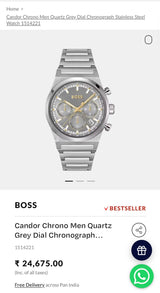 Boss Centre Court Grey Dial