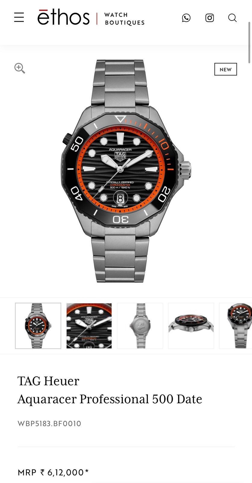 Tag Heuer Aquaracer Professional 500 Date
